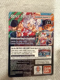 One Piece Monkey.D.Luffy College Basketball US Voyage Promo Card Sealed Rutgers - Image 2