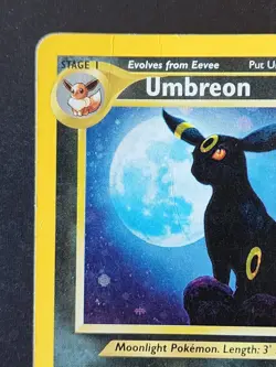 Pokemon Umbreon Holographic Trading Card Neo Discovery 91/105 MP WOTC - Image 4