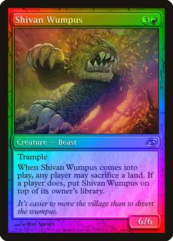 Shivan Wumpus FOIL Planar Chaos NM Red Rare MAGIC THE GATHERING CARD ABUGames - Image 1