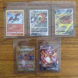 Pokemon TCG Charizard Lot Of 5 Cards - Image 1