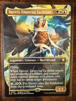 MTG Bloomburrow Commander - Derevi, Empyrial Tactician Borderless Rare, 87 - NM! - Image 1
