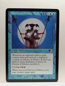 Decree of Silence Scourge Legacy Magic the Gathering. Mtg04 - Image 1
