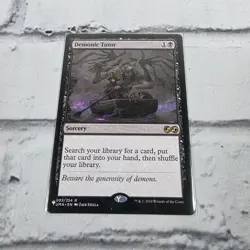 MTG Magic The Gathering Demonic Tutor Rare Ultimate Masters 093/254 NM - Image 1