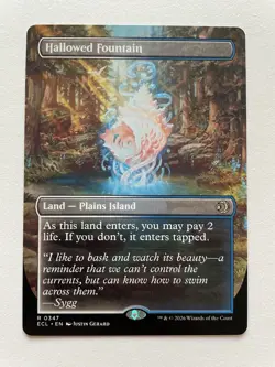 MTG Hallowed Fountain BORDERLESS 0347 ECL - Image 1