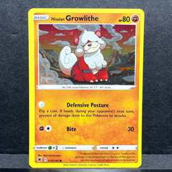 2022 POKEMON ASTRAL RADIANCE HISUIAN GROWLITHE 070/189 COSMOS HOLO - Image 1