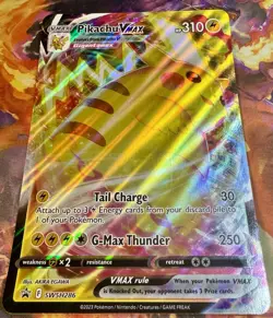 Pokemon (JUMBO) Black Star Promo Pikachu VMAX SWSH286 FOIL Ultra Rare 2023 MINT - Image 3