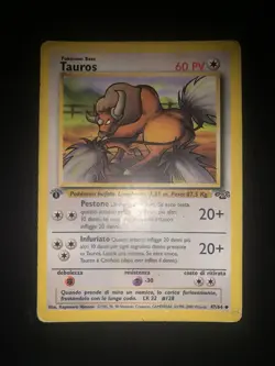 Pokemon Carta Tauros Jungle 47/64 Ita Italiano Non Comune1 Ed Prima Edizione - Image 1