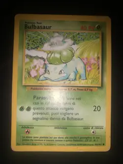 carta pokemon Bulbasaur ita set base 44/102 italiana Comune - Image 1