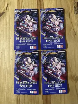 One Piece (OP-14) The Azure Sea’s Seven TCG Booster Packs - English - Lot Of 4 - Image 1