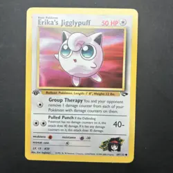 Erika's Jigglypuff 69/132 1st Edition Gym Challenge WOTC Vintage Pokemon Card NM - Image 1