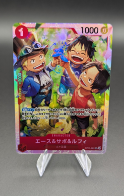 Ace & Sabo & Luffy OP13-007 (Japanese) | One Piece Card Game | SR NM - Image 1