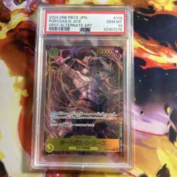 Portgas D. Ace OP07-119 Alt Art One Piece Cards Japanese 2024 PSA 10 - Image 1