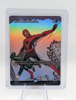 Magic The Gathering Spider-man Heroic Intervention 0034 Mythic Borderless Foil - Image 1