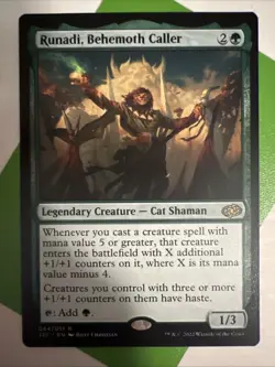 MTG - Runadi, Behemoth Caller - Regular Rare #44 - Jumpstart 2022 NM - Image 1