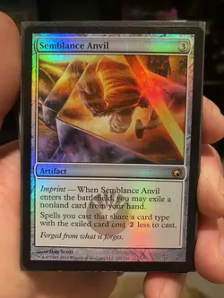 Semblance Anvil FOIL Scars of Mirrodin LP Artifact Rare MAGIC CARD - Image 1