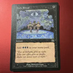 MTG Magic the Gathering Dark Ritual (129/350) Mercadian Masques - Image 1