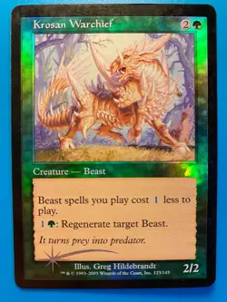 MTG 1x FOIL Krosan Warchief # 123 Scourge Legacy Magic the Gathering Card x1 LP - Image 1