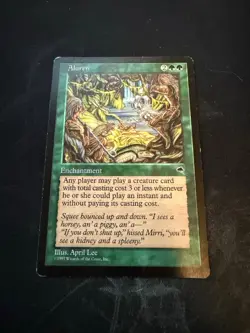 Aluren - Tempest - NM Near Mint - Rare - Reserved List - Magic MTG 1997 - Image 1