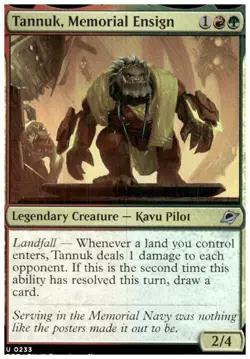 Edge of Eternities #233 Tannuk, Memorial Ensign Foil - Image 1