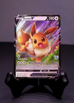 2020 Eevee V Pokemon TCG SWSH: Sword & Shield Promo SWSH065 Holo Basic Card - Image 1