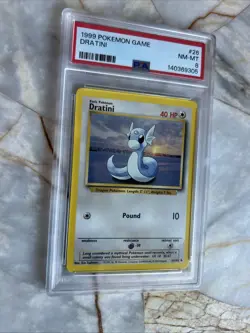 1999 Pokemon Dratini Game #26 PSA 8 NM-M - Image 1