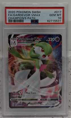 2020 Pokemon SWSH FA/Gardevoir VMAX Champion's Path PSA10 - Image 1