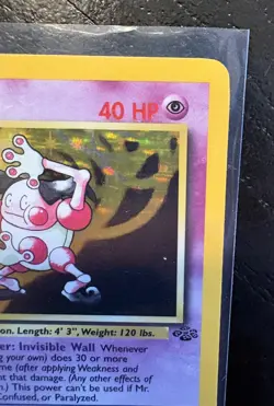 Pokemon TCG Mr. Mime 6/64 Jungle 1st Edition Holo Rare 40HP 1999 Basic Wizards - Image 5