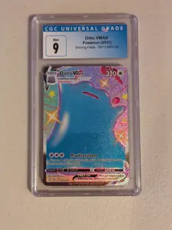 CGC 9 Mint Pokemon TCG Ditto VMAX Shining Fates SV119/SV122 Holo Shiny Holo - Image 1