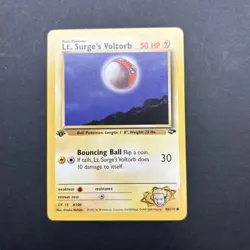 Lt. Surge’s Voltorb 86/132 1st Edition Gym Challenge Pokemon NM - Image 1
