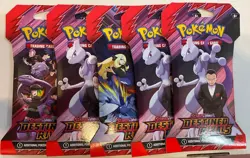 Lot Of 5 | Pokemon TCG | Destined Rivals Sleeved Blister Packs | Factory Sealed - Image 1