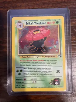 Pokemon TCG 4 HOLO CARDS Gym Heroes (#'s 5, 8, 10, & 11) in HARD PLASTIC - Image 3
