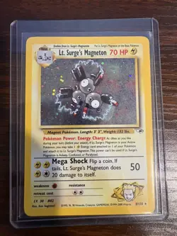 Pokemon TCG 4 HOLO CARDS Gym Heroes (#'s 5, 8, 10, & 11) in HARD PLASTIC - Image 4