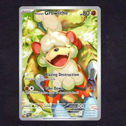 Pokemon Hisuian Growlithe Illustration Rare Twilight Masquerade 181/167 - Image 1
