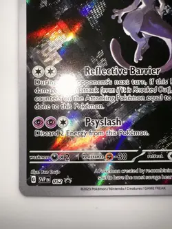 Pokemon TCG Mewtwo SVP 052 Scarlet Violet 151 Black Star Promo Card NM Condition - Image 5