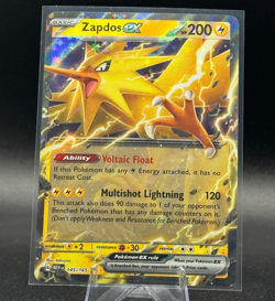 Pokemon TCG Zapdos ex 145/165 Sv: Scarlet & Violet 151 Holo - Image 1