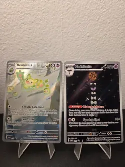Pokemon Black Bolt a White Flare Tech Sticker Promos Gothitelle & Reuniclus - Image 1
