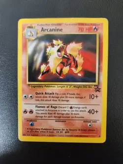 Pokemon TCG Arcanine Black Star Promo Card WOTC HP Condition - Image 1