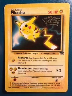 Pikachu 4 Wotc Movie Promo Regular Pokemon TCG - LP/ MP - Image 1