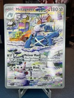 Pokemon TCG Metagross 178/162 Temporal Forces Holo Card Illustration Rare - Image 1
