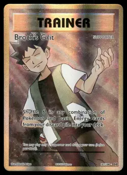 Pokemon Cards Brock's Grit 107/108 Evolutions Rare Ultra NM - Image 1