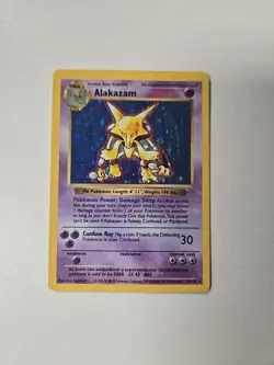 ALAKAZAM - 1/102 - Base Set SHADOWLESS - Holo - Pokemon Card - MP - Image 1