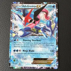 Pokemon TCG Ash-Greninja EX XY133 Blackstar Promo 2016 RARE LP - Image 1