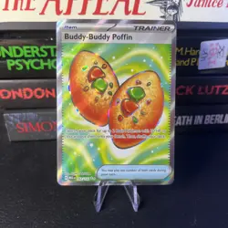 Pokemon TCG Buddy-Buddy Poffin 167/132 Mega Evolution Full Art Trainer Card Mint - Image 1