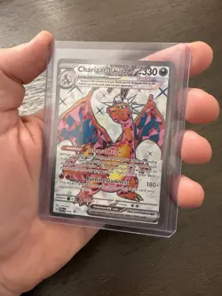 Pokemon Charizard Base Set 004/102 Holo Rare 120HP Mitsuhiro Arita - Image 1