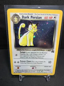 WOTC Dark Persian Black Star Promo 2000 Holo Rare Pokemon Card TCG LP- Vintage - Image 1