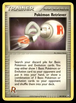 POKEMON RETRIEVER 84/109 UNCOMMON TEAM ROCKET RETURNS POKEMON - Image 1