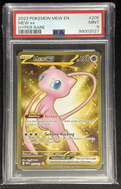 2023 POKEMON MEW EN-151 #205 MEW ex HYPER RARE - PSA 9 - Image 1
