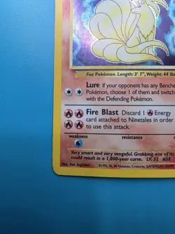 Ninetales 12/102 Holo Rare Pokemon 1999 Unlimited Base Set - Image 5