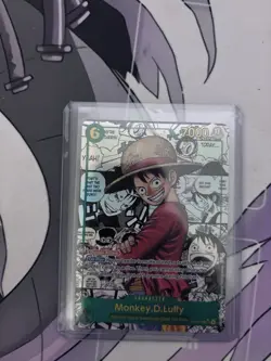 Monkey. D. Luffy One Piece TCG Manga Op13-118 MINT-Clean Copy-See Pics! English - Image 1