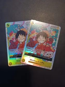 X2 One Piece Card Game TCG PRB02 Monkey.D.Luffy OP07-109 SR M/NM Condition - Image 1